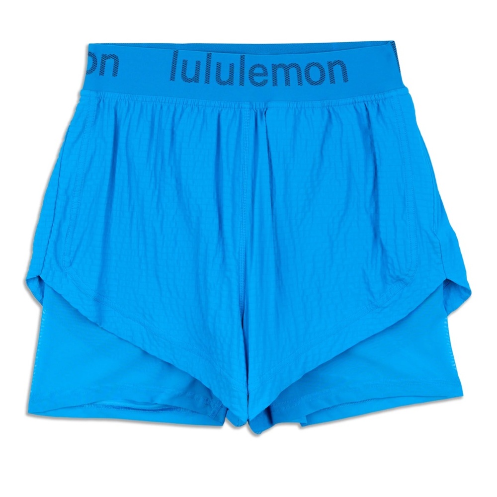 Lululemon Logo Waistband High Rise Shorts